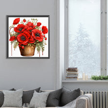 Load image into Gallery viewer, Diamond Painting - Full Round - poppy flower (30*30CM)
