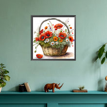 Load image into Gallery viewer, Diamond Painting - Full Round - poppy flower (30*30CM)
