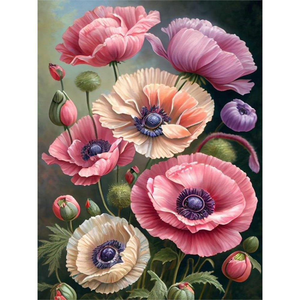 Diamond Painting - Full Round - poppy flower (30*40CM)