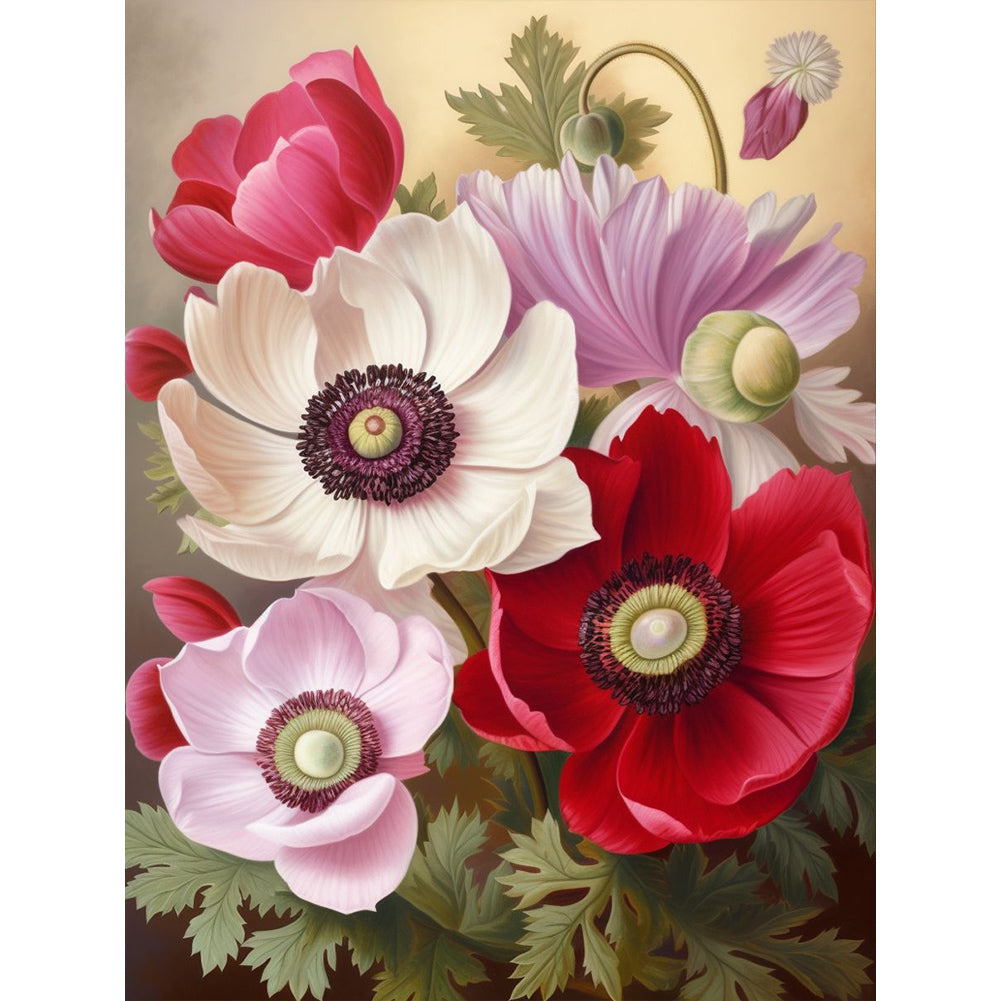 Diamond Painting - Full Round - poppy flower (30*40CM)