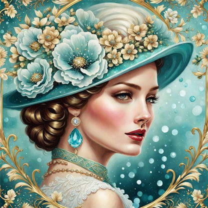 Diamond Painting - Full Round - noble lady (30*30CM)