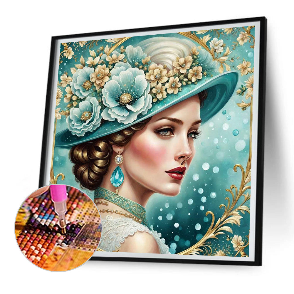Diamond Painting - Full Round - noble lady (30*30CM)