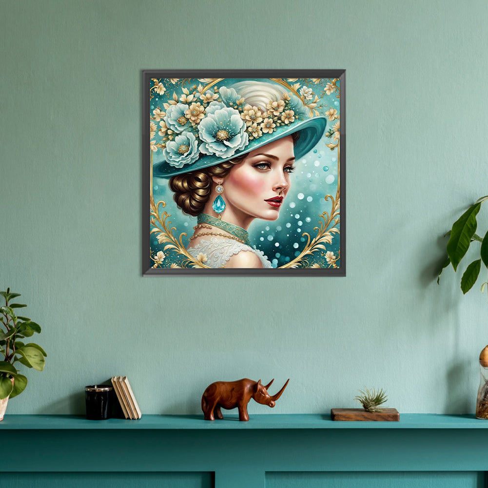 Diamond Painting - Full Round - noble lady (30*30CM)