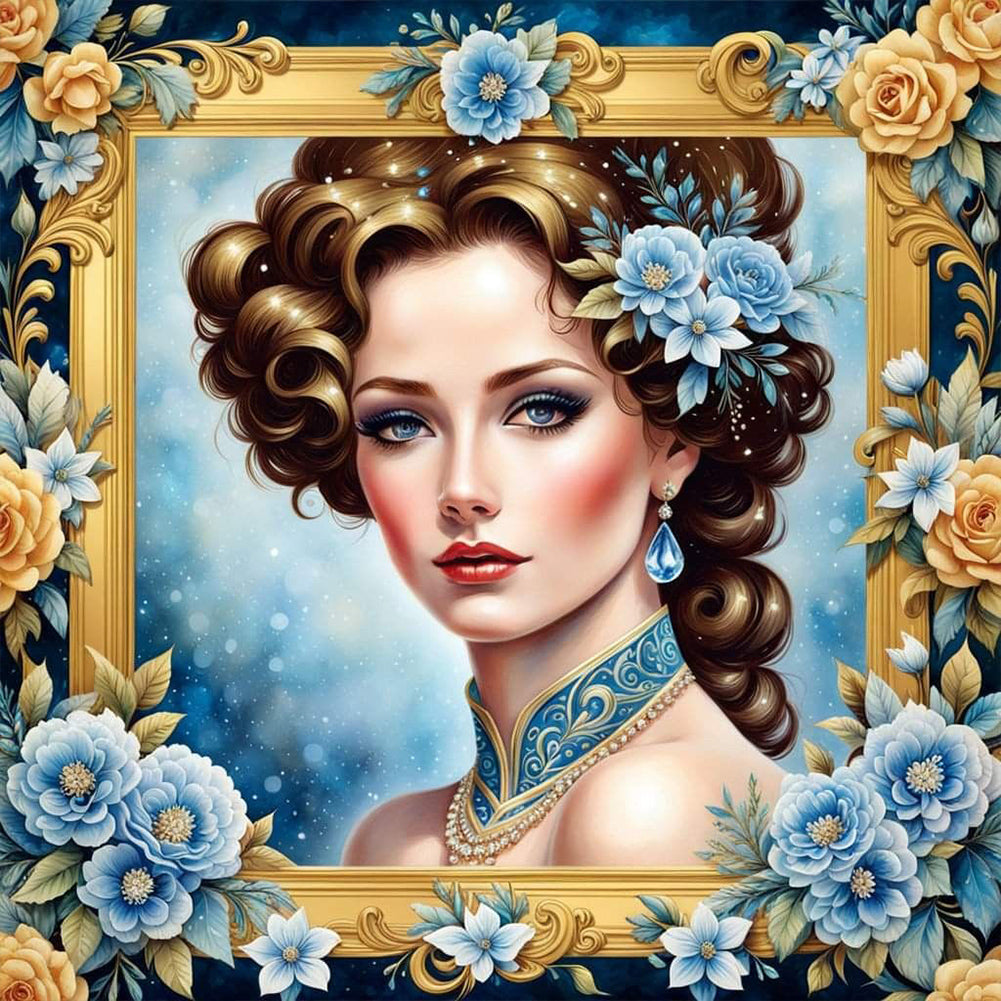 Diamond Painting - Full Round - noble lady (30*30CM)