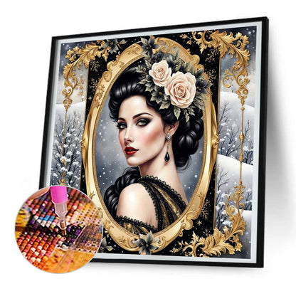 Diamond Painting - Full Round - noble lady (30*30CM)