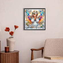 Load image into Gallery viewer, AB Diamond Painting - Full Round - Girl with colorful wings (30*30CM)
