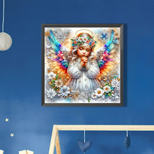 Load image into Gallery viewer, AB Diamond Painting - Full Round - Girl with colorful wings (30*30CM)
