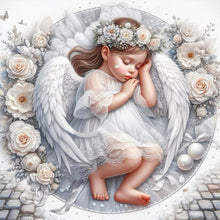 Load image into Gallery viewer, AB Diamond Painting - Full Round - sleeping angel (30*30CM)
