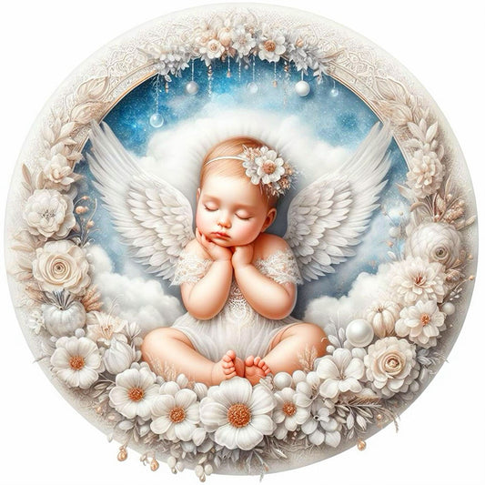 AB Diamond Painting - Full Round - dozing angel (30*30CM)