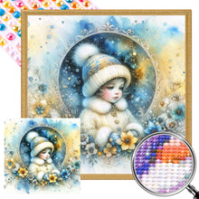 Load image into Gallery viewer, AB Diamond Painting - Full Round - winter girl (30*30CM)
