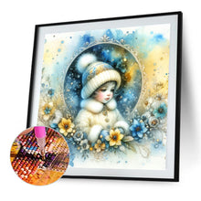Load image into Gallery viewer, AB Diamond Painting - Full Round - winter girl (30*30CM)
