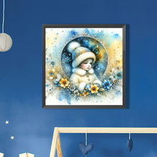 Load image into Gallery viewer, AB Diamond Painting - Full Round - winter girl (30*30CM)
