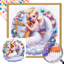 Load image into Gallery viewer, AB Diamond Painting - Full Round - harp angel girl (30*30CM)
