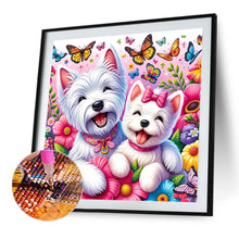 Load image into Gallery viewer, AB Diamond Painting - Full Round - two dogs (30*30CM)
