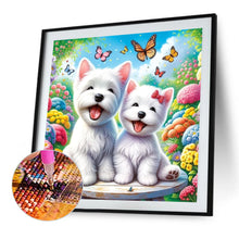 Load image into Gallery viewer, AB Diamond Painting - Full Round - Happy dogs (30*30CM)
