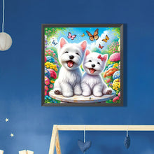 Load image into Gallery viewer, AB Diamond Painting - Full Round - Happy dogs (30*30CM)
