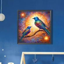 Load image into Gallery viewer, AB Diamond Painting - Full Round - two little birds (30*30CM)
