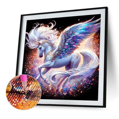 AB Diamond Painting - Full Round - unicorn (30*30CM)