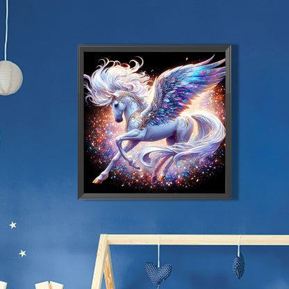AB Diamond Painting - Full Round - unicorn (30*30CM)