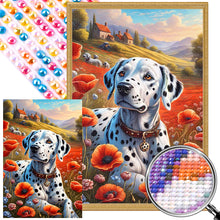 Load image into Gallery viewer, AB Diamond Painting - Full Round - Poppies and Dalmatians (40*60CM)
