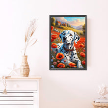 Load image into Gallery viewer, AB Diamond Painting - Full Round - Poppies and Dalmatians (40*60CM)
