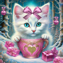 Load image into Gallery viewer, Diamond Painting - Full Round - teacup cat (30*30CM)
