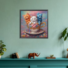 Load image into Gallery viewer, Diamond Painting - Full Round - teacup cat (30*30CM)
