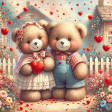 Load image into Gallery viewer, Diamond Painting - Full Round - Rose Care Bear (30*30CM)
