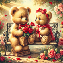 Load image into Gallery viewer, Diamond Painting - Full Round - Rose Care Bear (30*30CM)
