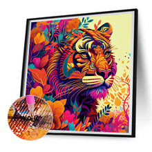 Load image into Gallery viewer, Diamond Painting - Full Round - colorful tiger (30*30CM)
