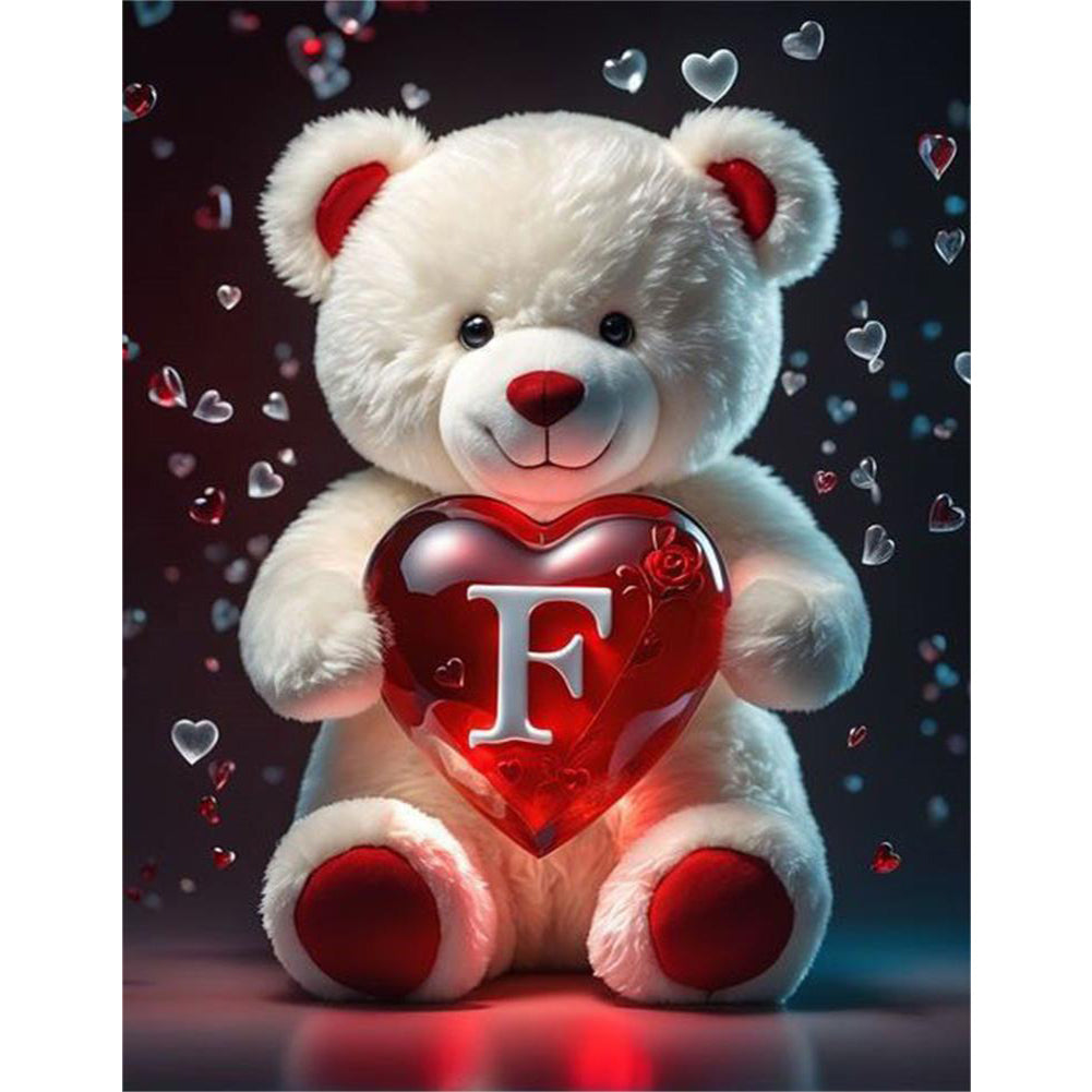 Diamond Painting - Full Round - Love Letter Bear F (35*45CM)