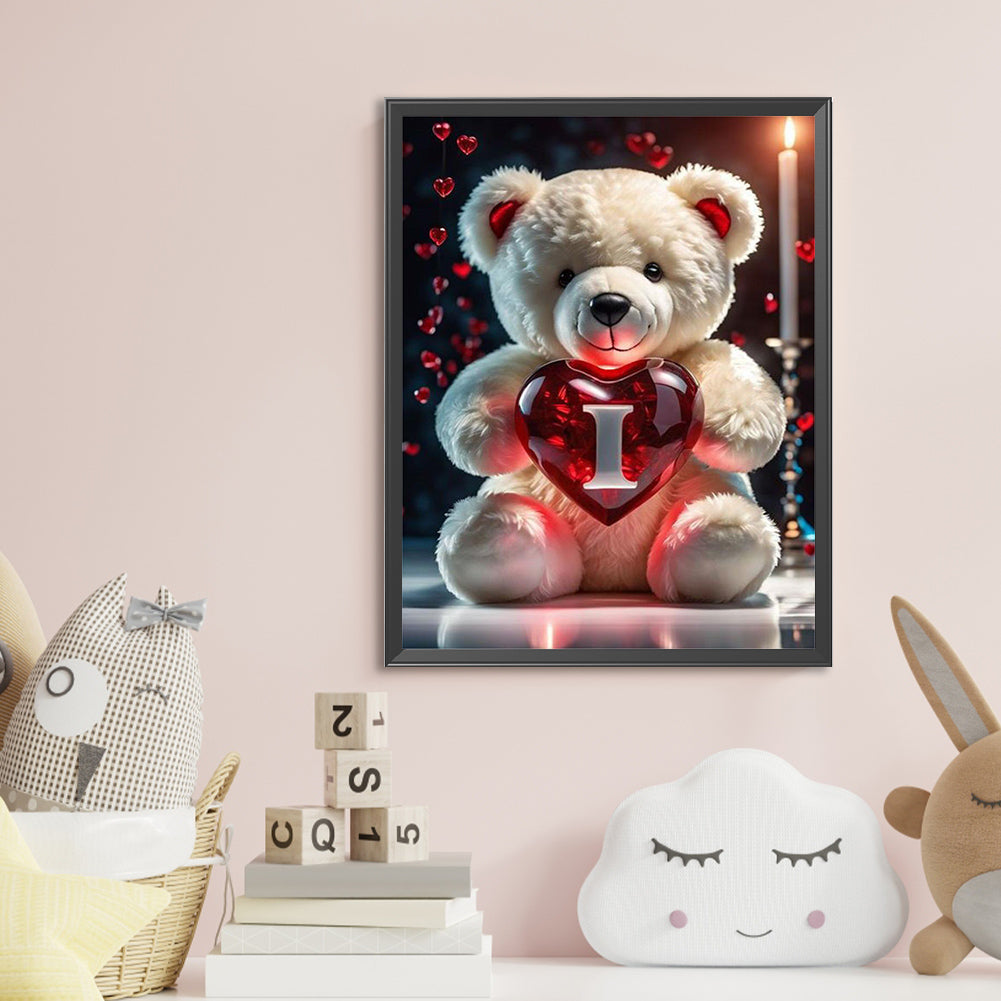 Diamond Painting - Full Round - Love Letter Bear I (35*45CM)