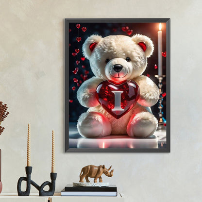 Diamond Painting - Full Round - Love Letter Bear I (35*45CM)
