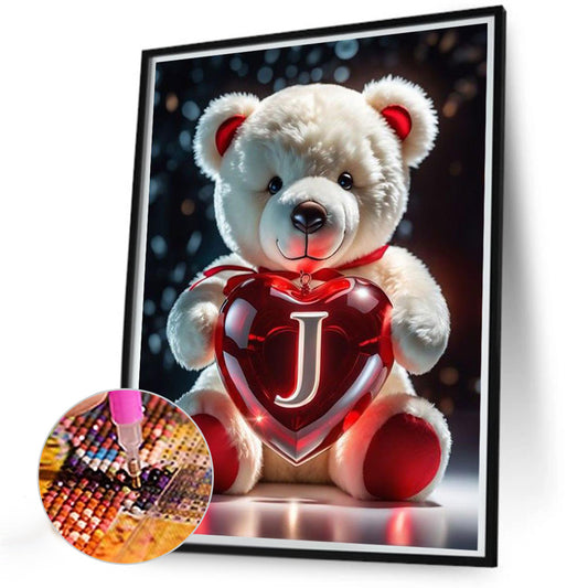 Diamond Painting - Full Round - Love Letter Bear J (35*45CM)