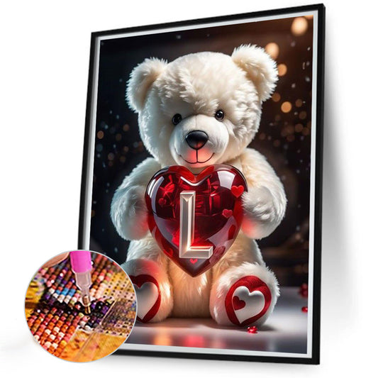 Diamond Painting - Full Round - Love Letter Bear L (35*45CM)