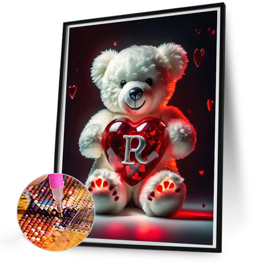 Diamond Painting - Full Round - Love Letter Bear R (35*45CM)