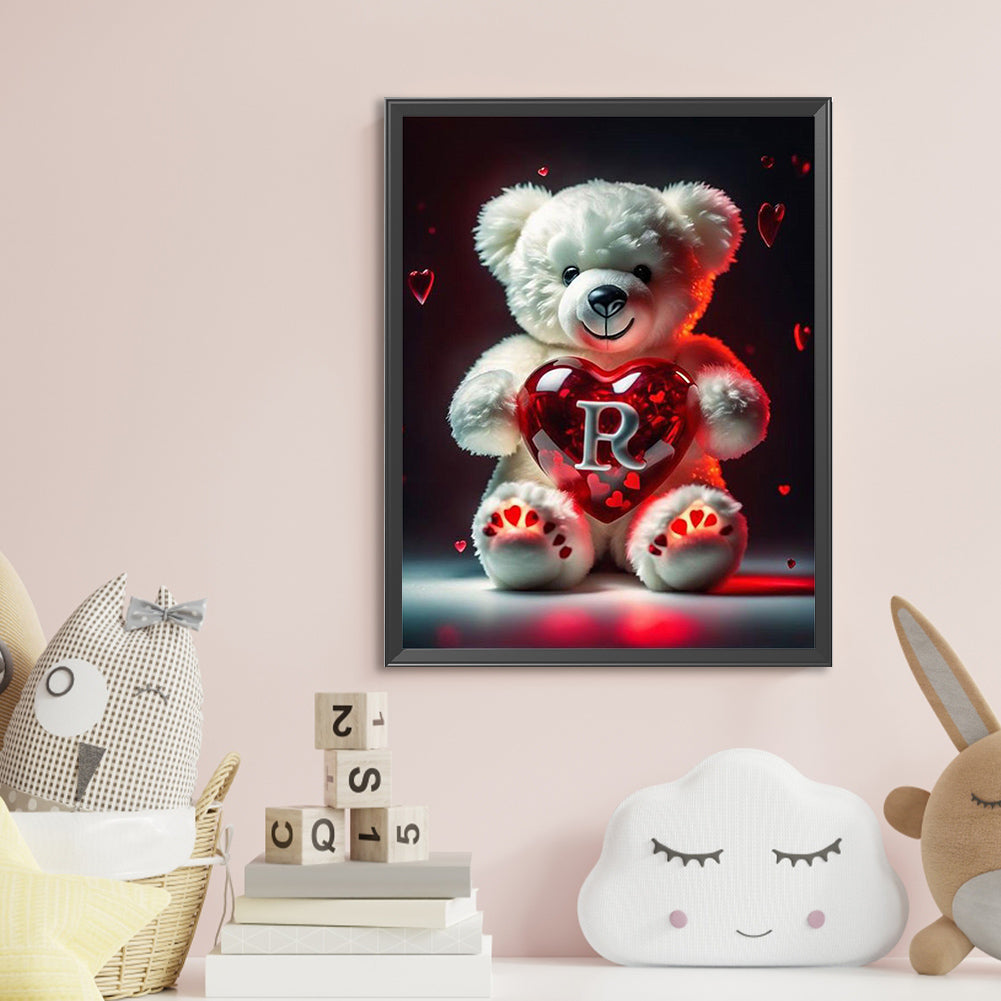 Diamond Painting - Full Round - Love Letter Bear R (35*45CM)
