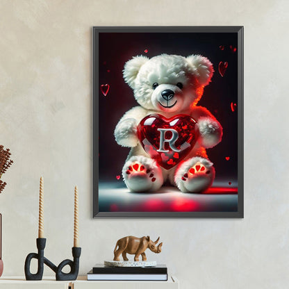 Diamond Painting - Full Round - Love Letter Bear R (35*45CM)