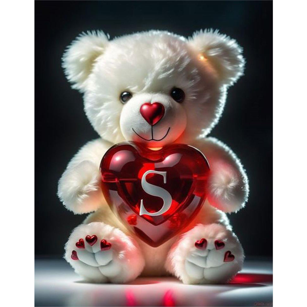 Diamond Painting - Full Round - Love Letter Bear S (35*45CM)