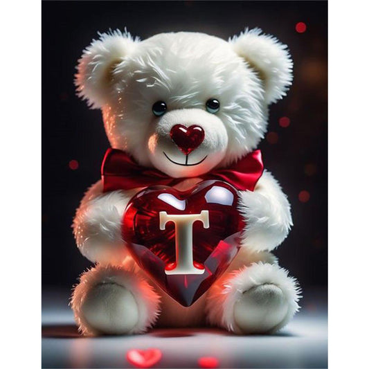 Diamond Painting - Full Round - Love Letter Bear T (35*45CM)