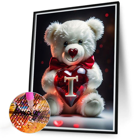 Diamond Painting - Full Round - Love Letter Bear T (35*45CM)