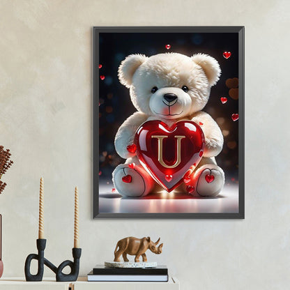 Diamond Painting - Full Round - Love Letter Bear U (35*45CM)