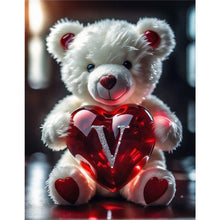 Load image into Gallery viewer, Diamond Painting - Full Round - Heart Letter Bear V (35*45CM)
