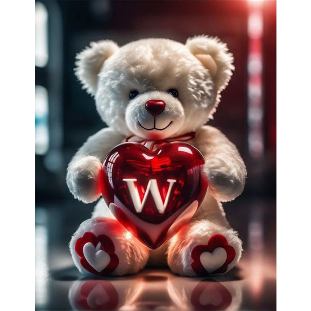 Diamond Painting - Full Round - Love Letter Bear W (35*45CM)