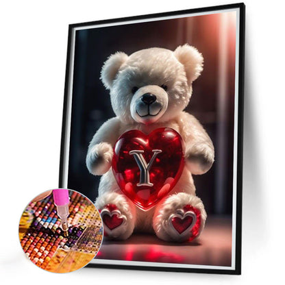 Diamond Painting - Full Round - Love Letter Bear Y (35*45CM)