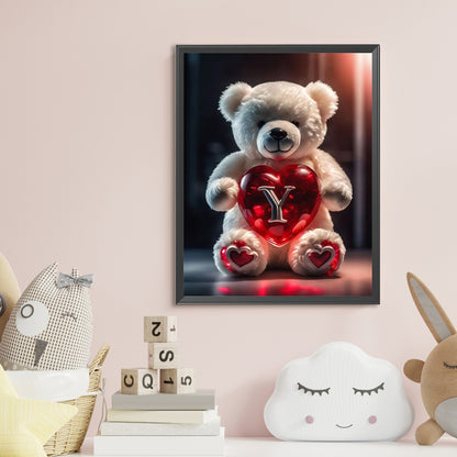 Diamond Painting - Full Round - Love Letter Bear Y (35*45CM)