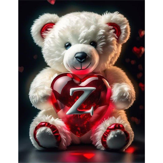 Diamond Painting - Full Round - Love Letter Bear Z (35*45CM)