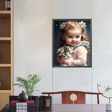 Load image into Gallery viewer, Diamond Painting - Full Round - sweet girl (40*50CM)
