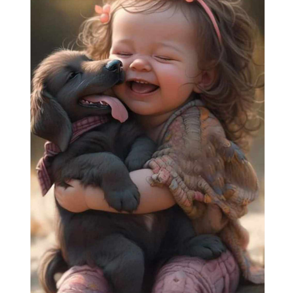 Diamond Painting - Full Round - sweet girl (40*50CM)