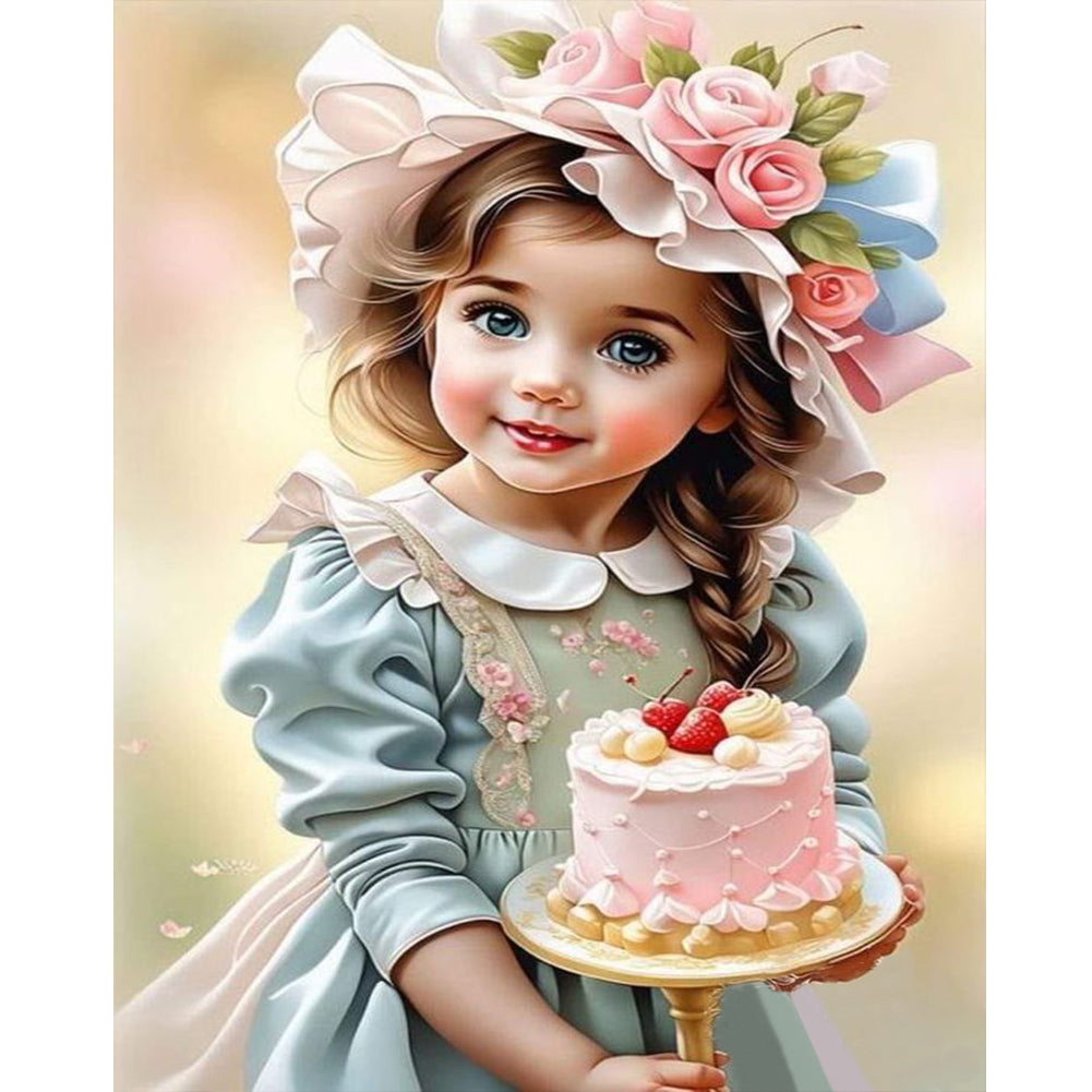 Diamond Painting - Full Round - sweet girl (40*50CM)